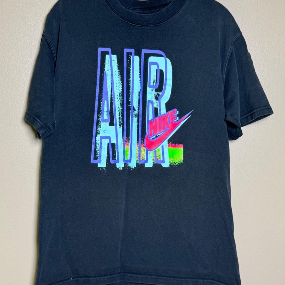 Nike Air Mens Black T-Shirt Official 90s Reissue Dept of Nike Archives Small